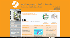Desktop Screenshot of kreishandwerkerschaft-bc.de